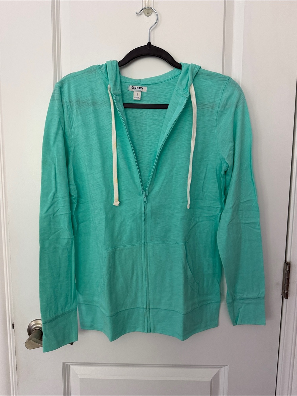 Old Navy Mint Green Full-Zip Hoodie with Hood